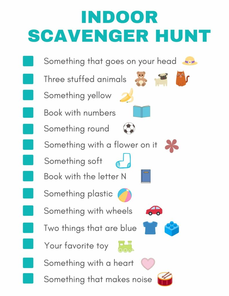 Indoor scavenger hunt