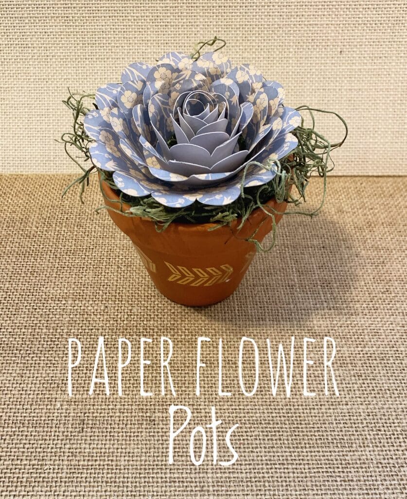 DIY Paper Flower Pots