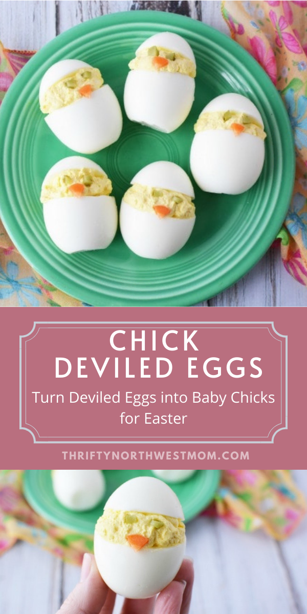 Easter Egg Recipe - Deviled Egg Chicks 