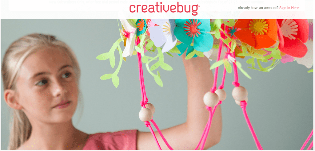 CreativeBug Free Trial + 20 Free Online Art Classes!
