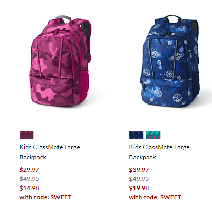 lands end custom backpacks