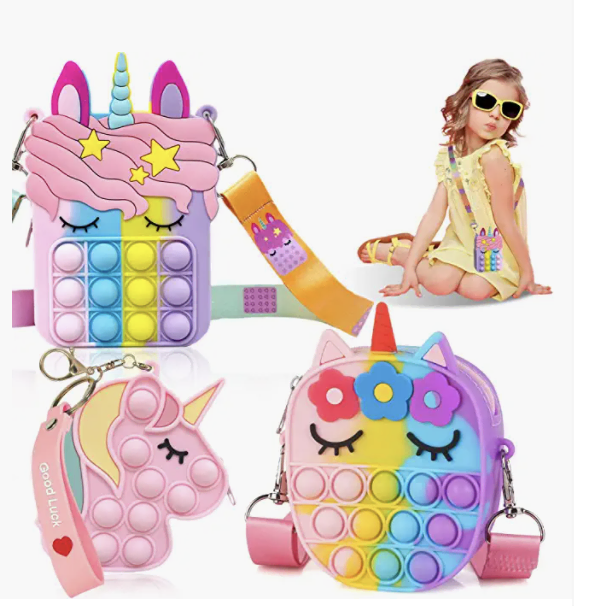 unicorn pop it purses