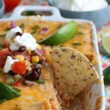 Easy Mexican Bean Dip Recipe - 5 Minutes to Prep & So Delicious!