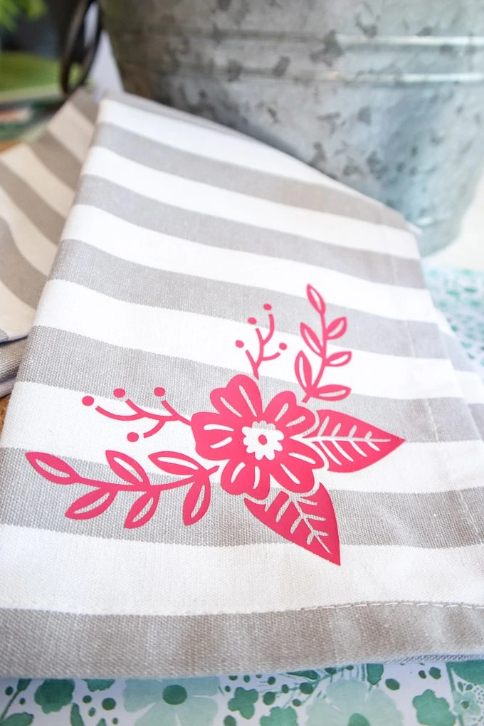 Cricut Joy Iron On Vinyl Tea Towel