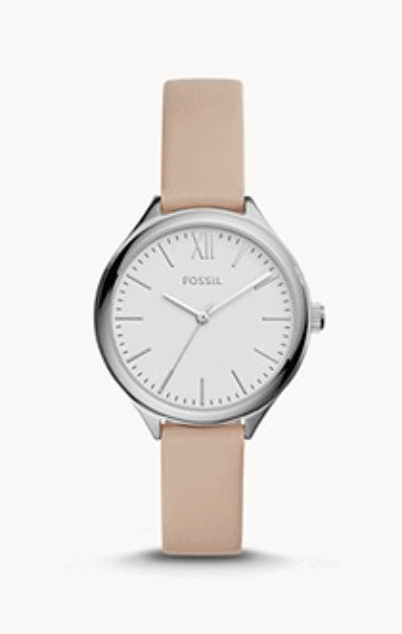 Fossil Pink Leather Watch