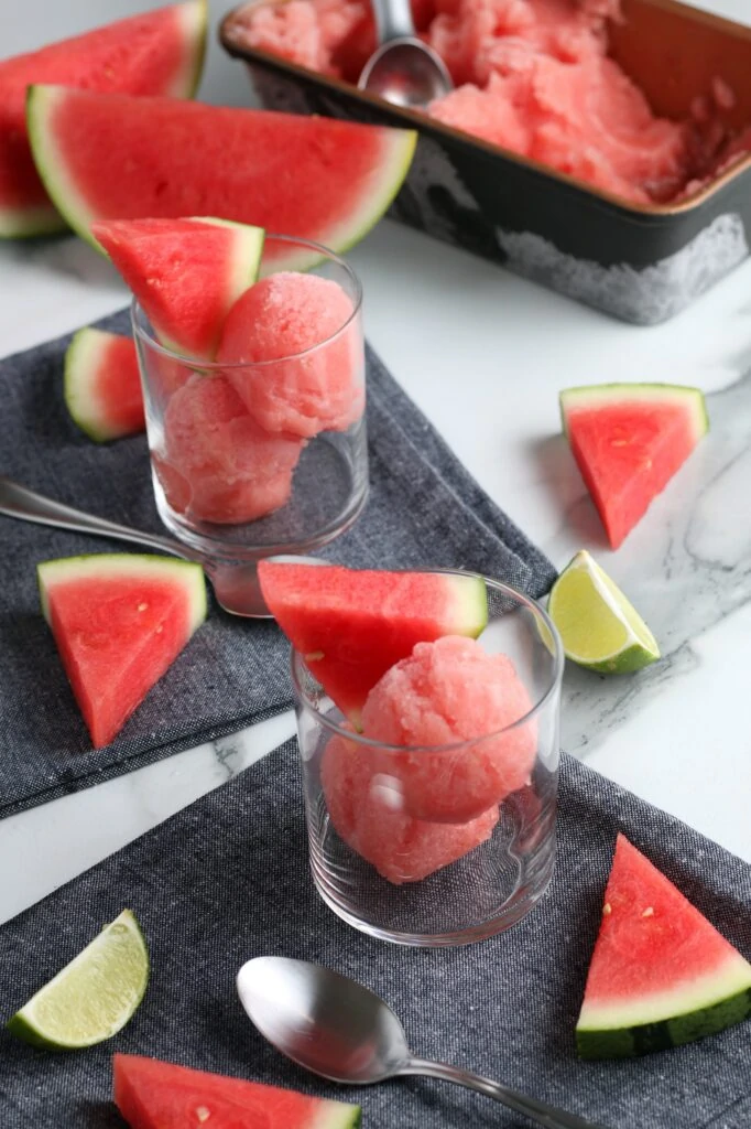 Watermelon Sorbet for Summer