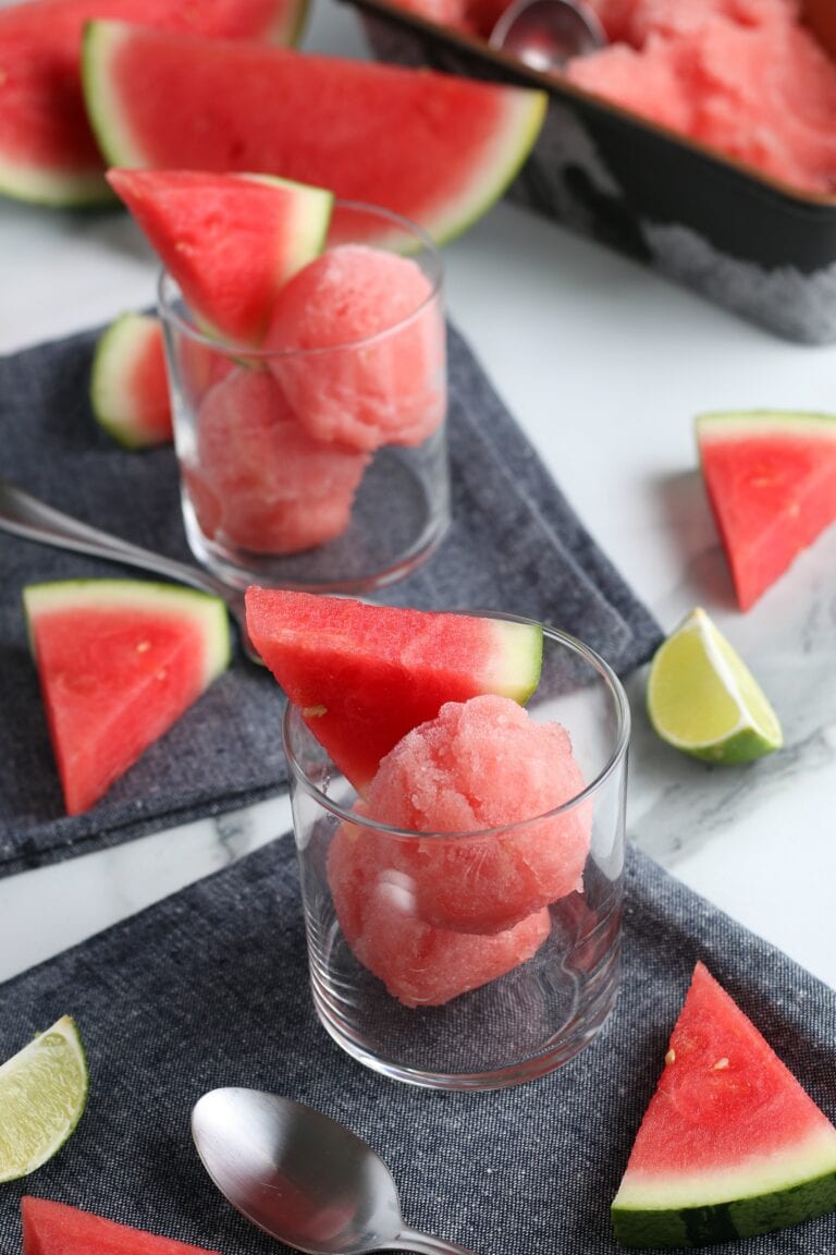 Refreshing Watermelon Sorbet Recipe – 4 Ingredients Only!