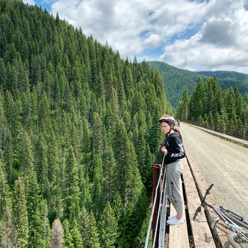 Trestle Bridge on the Route of the Hiawatha Bike Ride