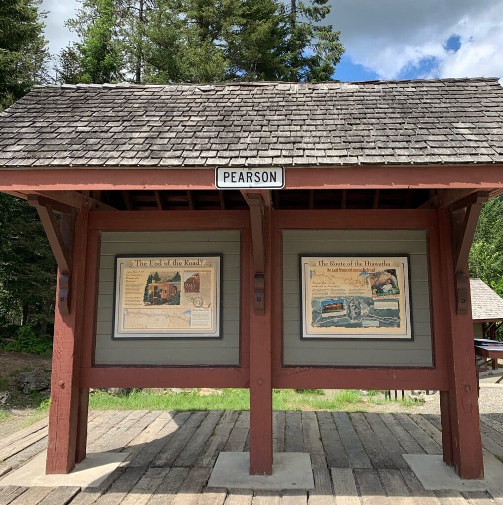 Pearson Trail head for Shuttle for Hiawatha Bike Trail