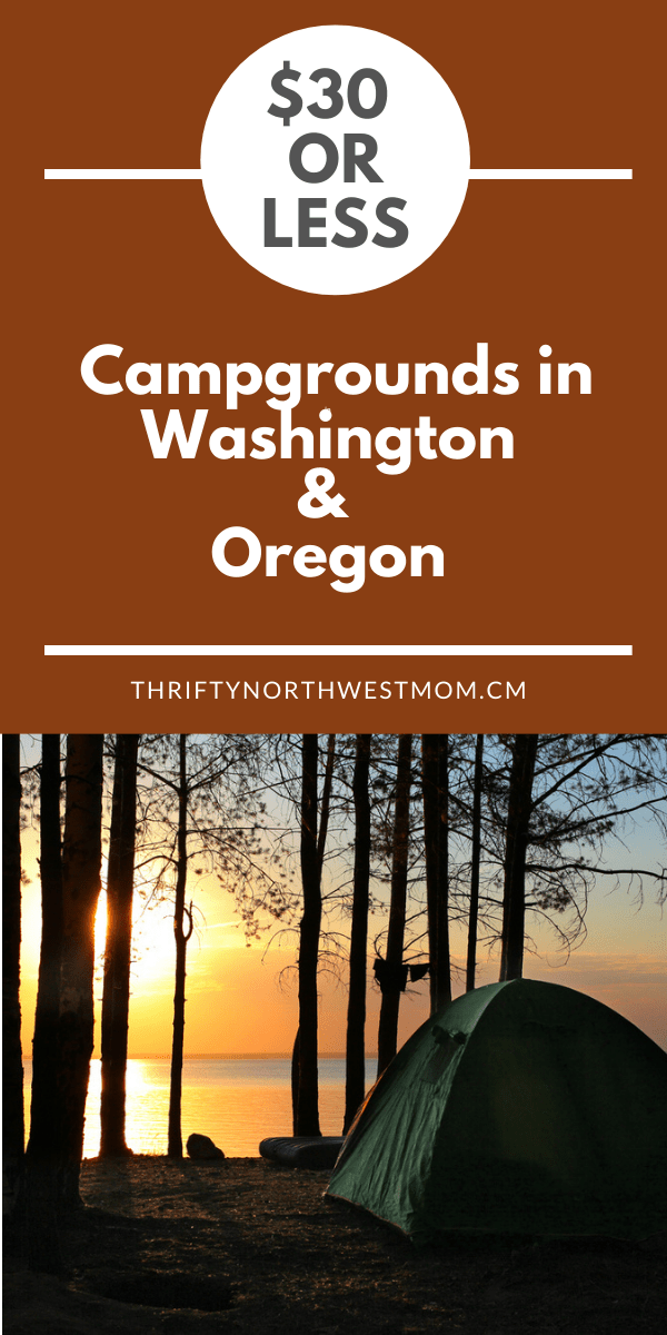 Low Cost Campgrounds under $30 /night