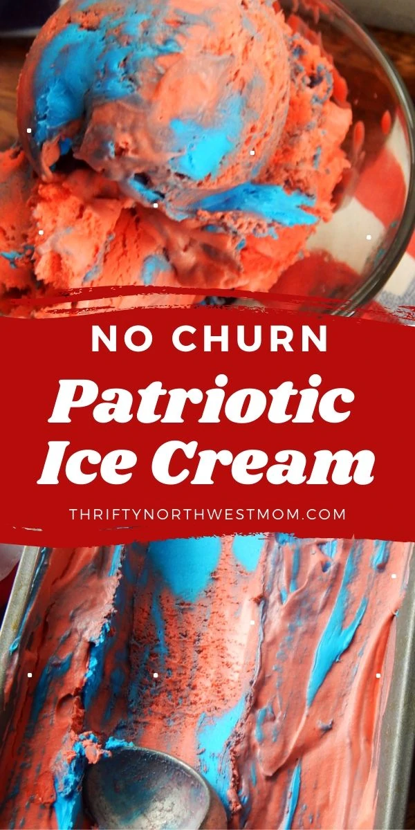 No Churn Patriotic Ice Cream