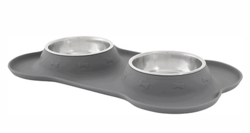 Pet Bowls with Silicone Mat 