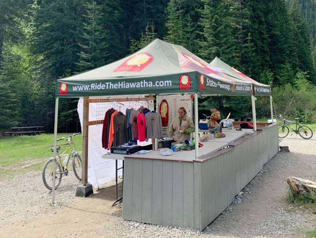 Hiawatha Bike Trail Booths