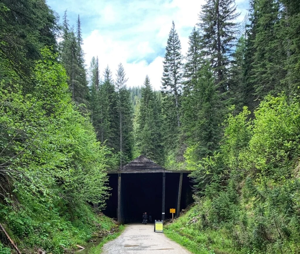 the start of the Hiawatha Bike Trail