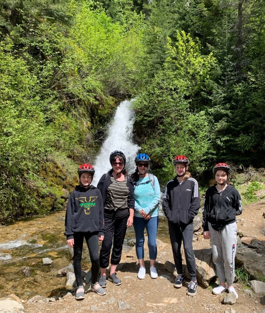 Waterfall along the Hiawatha Bike Trail