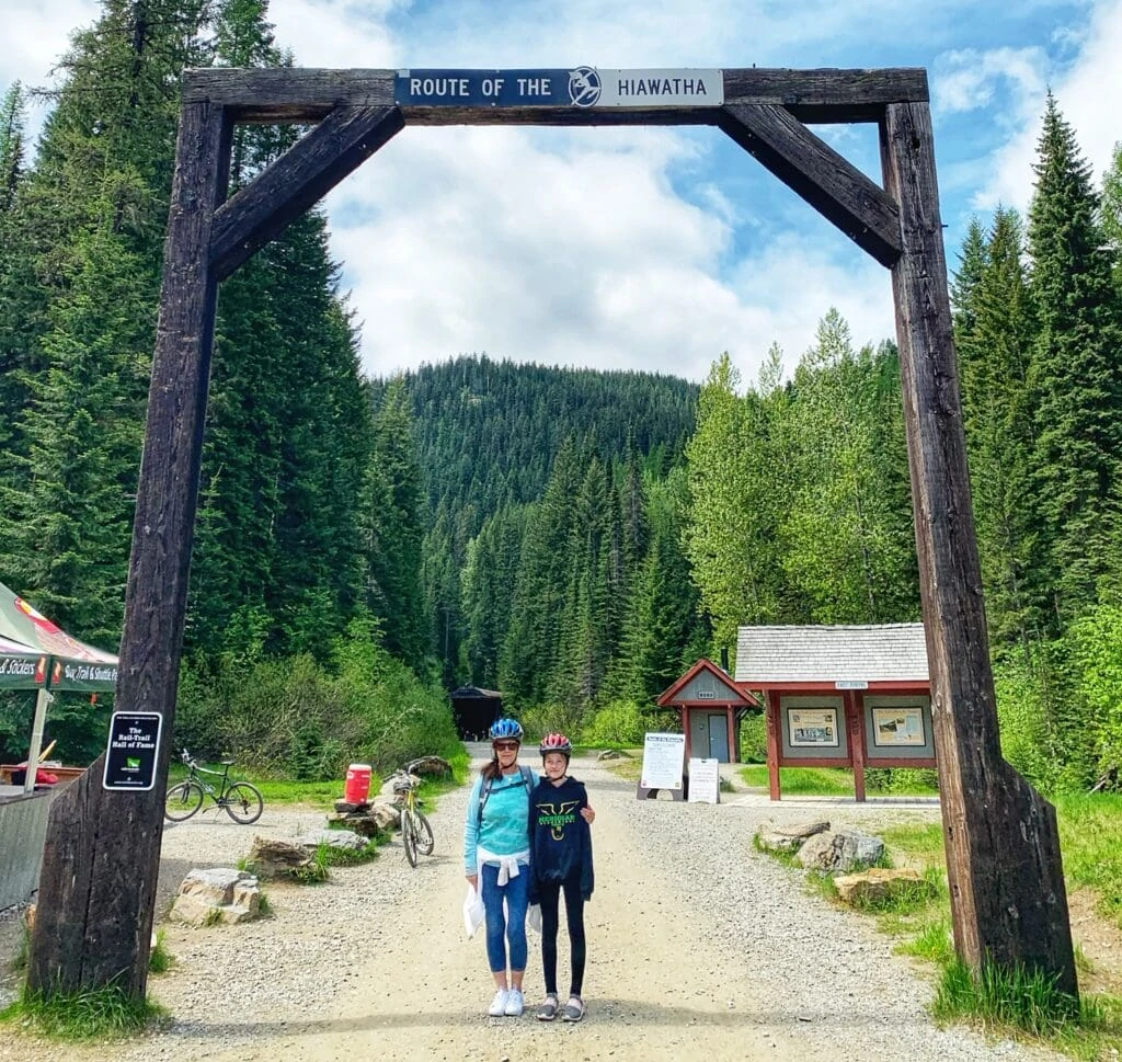 Route of the Hiawatha Bike Ride in Wallace Idaho