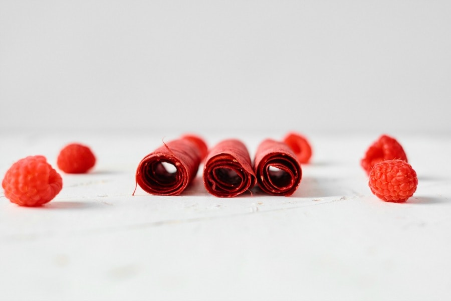 Finished Homemade Fruit Roll Ups