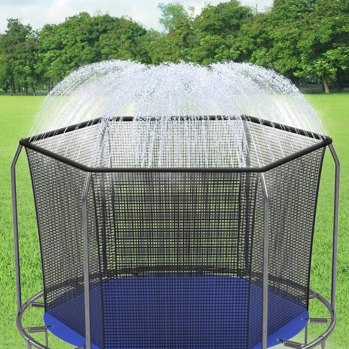 sprinkler for trampoline