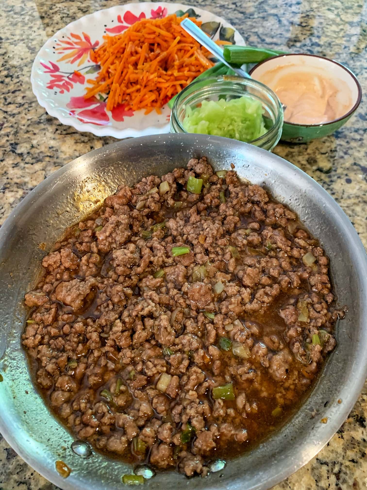 Making meat for beef bulogi