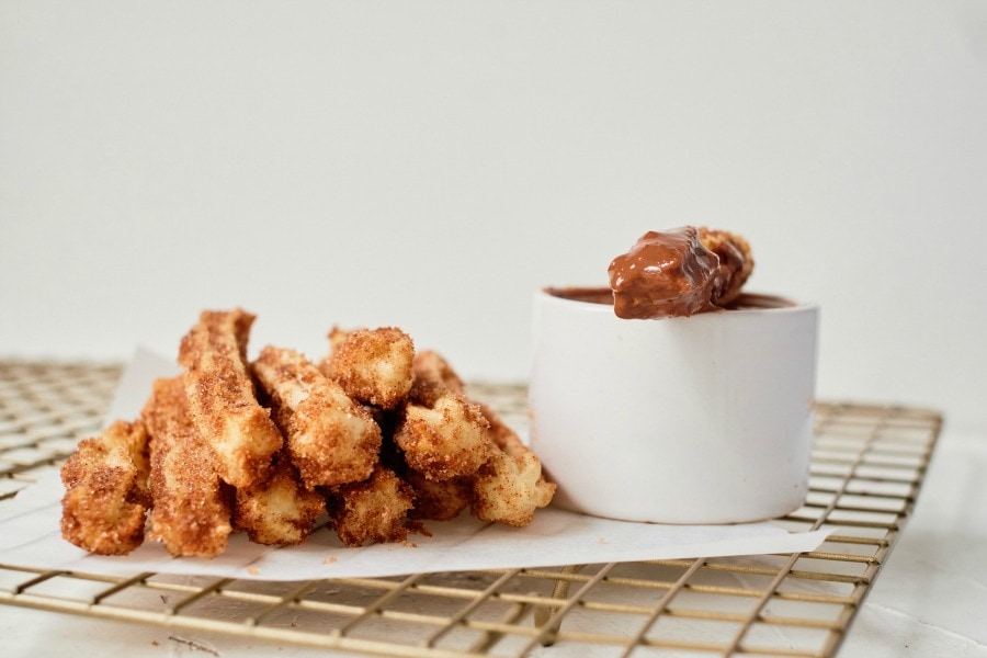 Churros with Chocolate Dipping Sauce