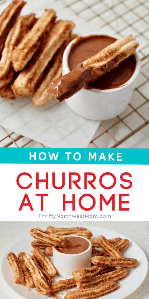 Homemade Churros with Chocolate Sauce