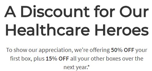 Hello Fresh Healthcare workers discount