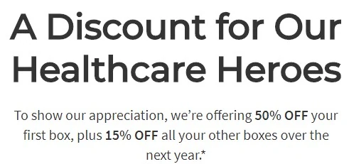 Hello Fresh Healthcare workers discount