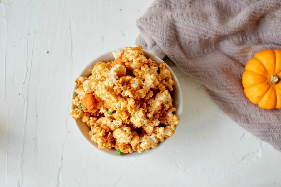 Caramel Popcorn close up