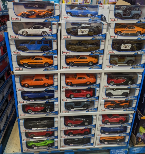 Model cars at costco