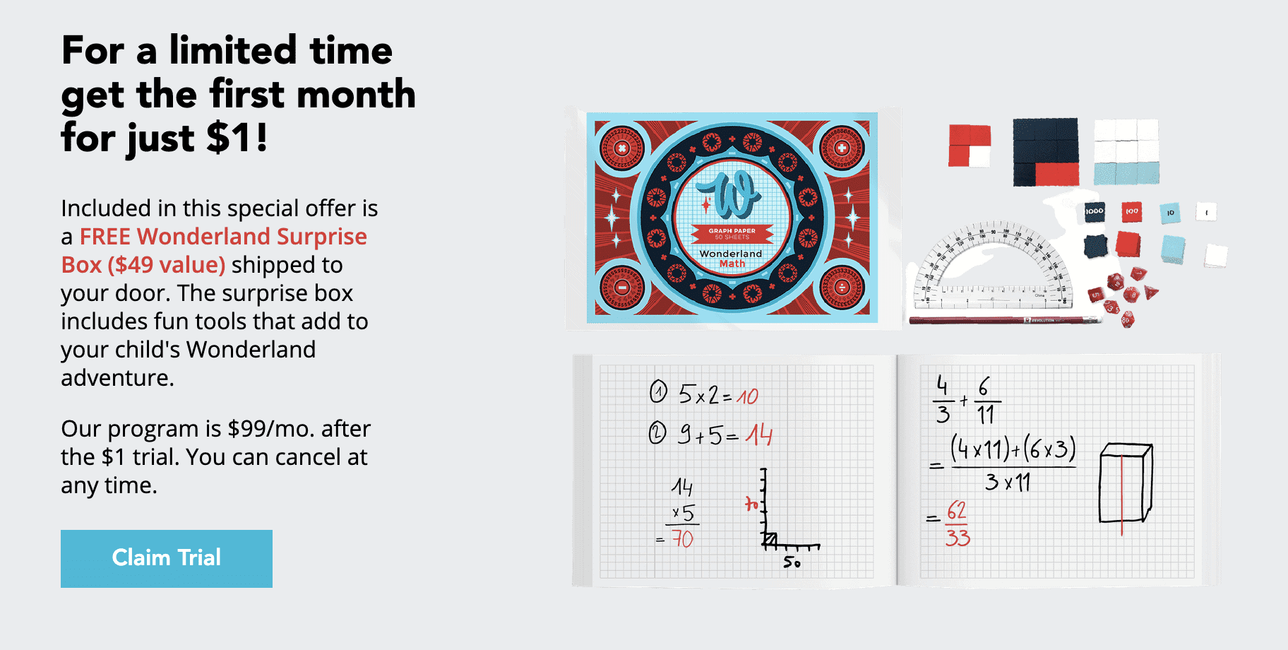 Wonderland Math Kit