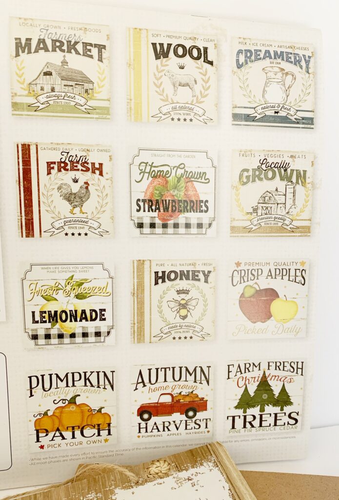 Custom Fall Signs From Dollar Tree Calendars