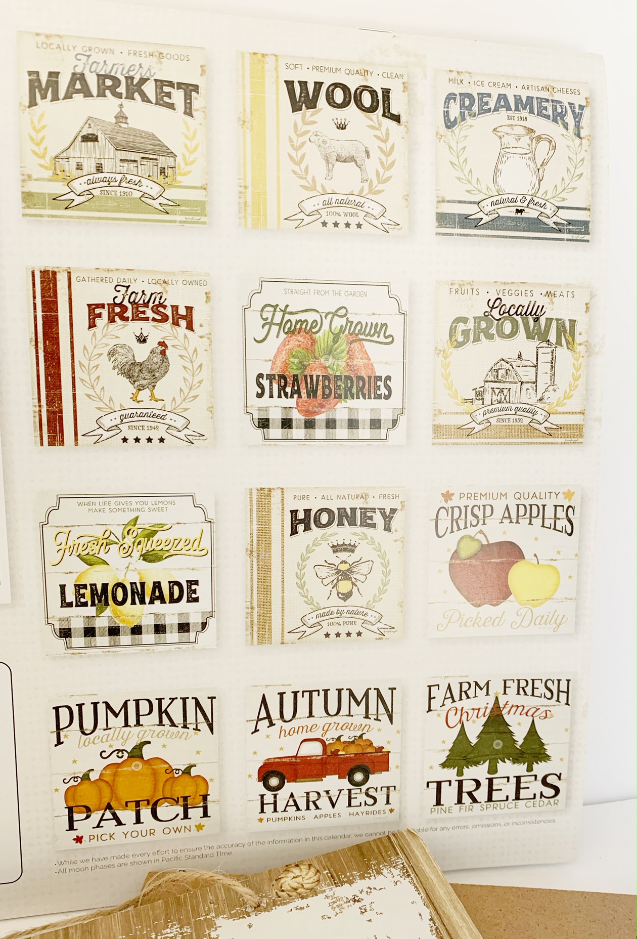 Custom Fall Signs From Dollar Tree Calendars Thrifty Nw Mom