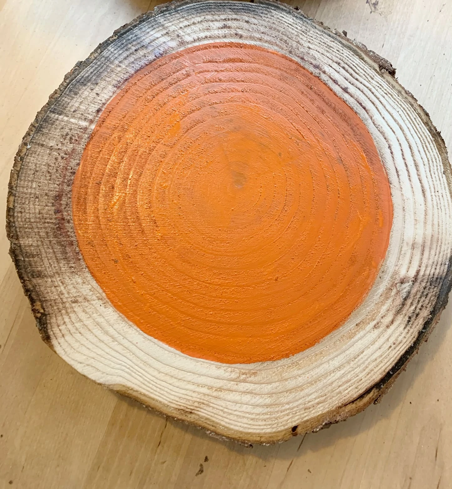 Painting Wood Rounds