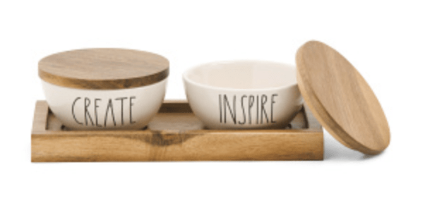 Rae Dunn Create & Inspire Bowl & Tray