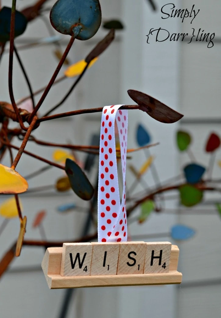 Scrabble Tile Christmas Ornament