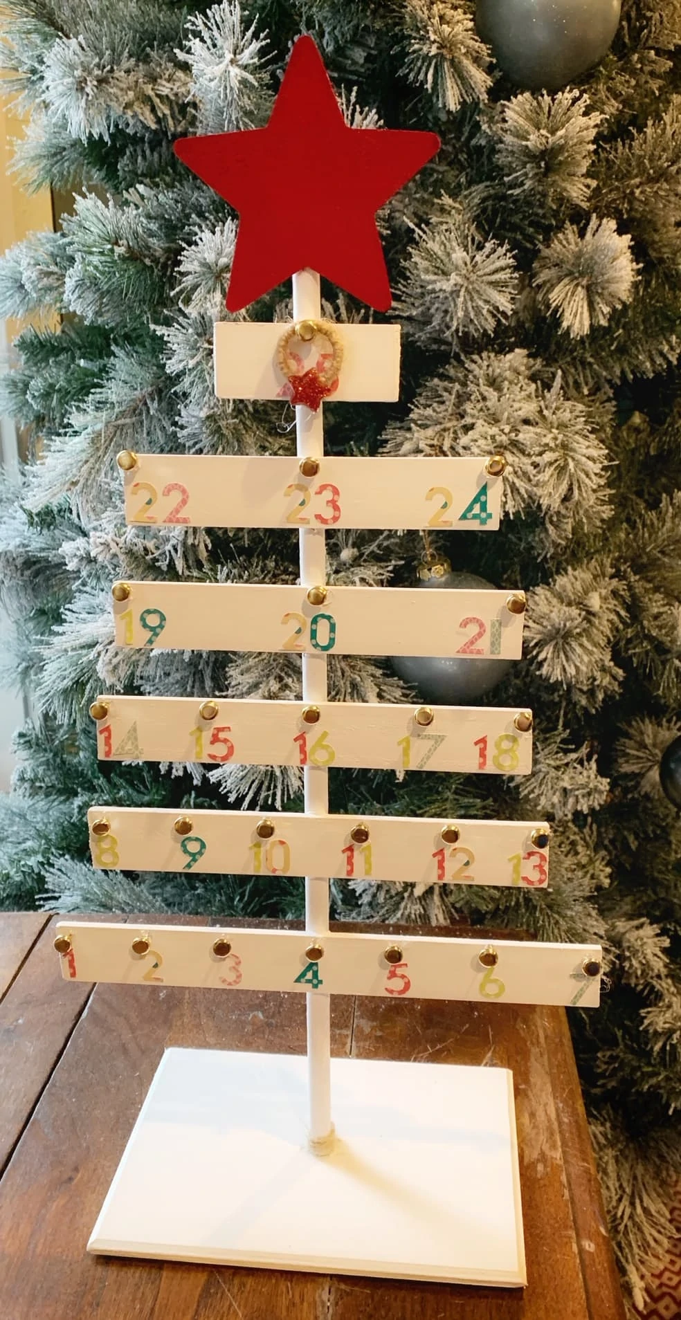 DIY Wooden Tree Advent Calendar