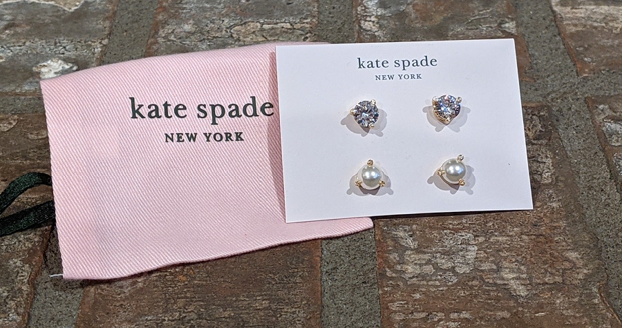 Kate Spade Earrings in FabFitFun Box