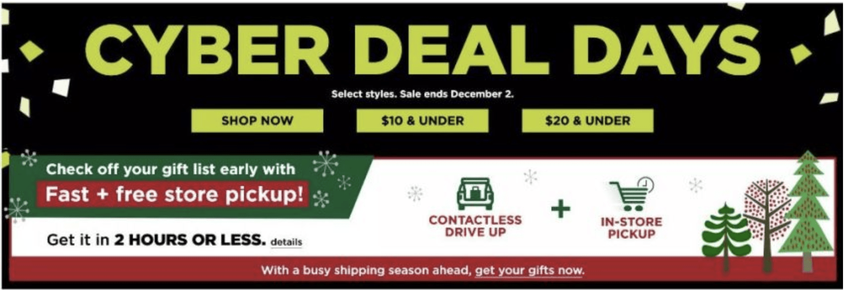 Kohls Cyber Monday Deals