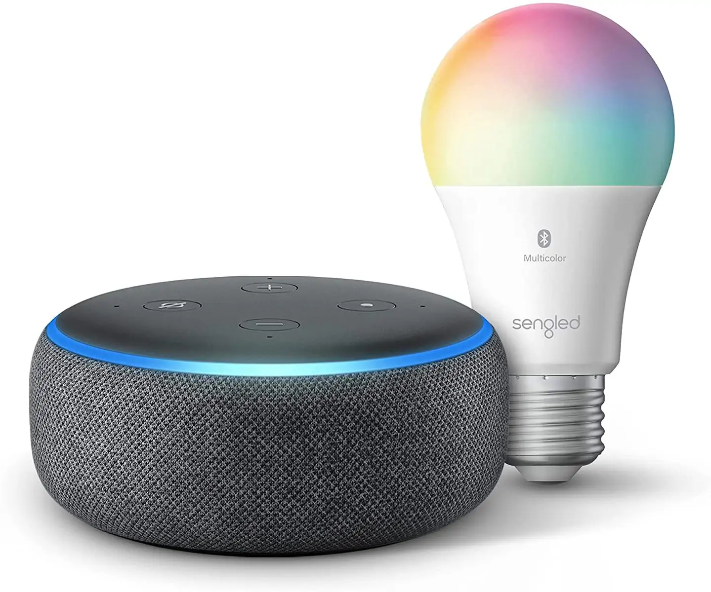 echo dot on sale with free bluetooth color smart bulb
