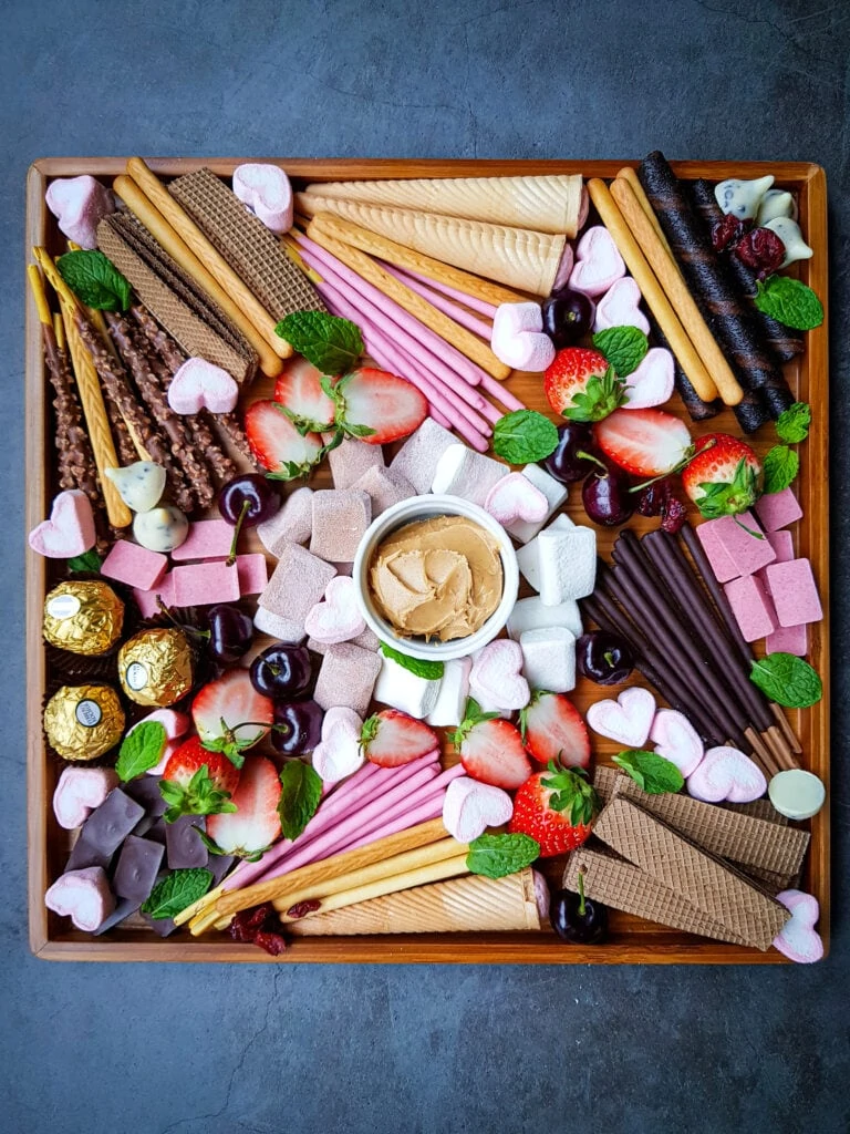 Valentines Charcuterie Board – Perfect Dessert Board for Valentines Day!