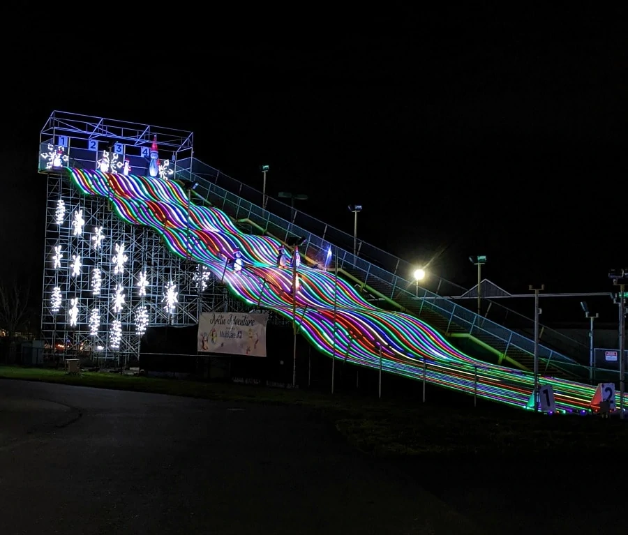 Giant Slide with Penguins