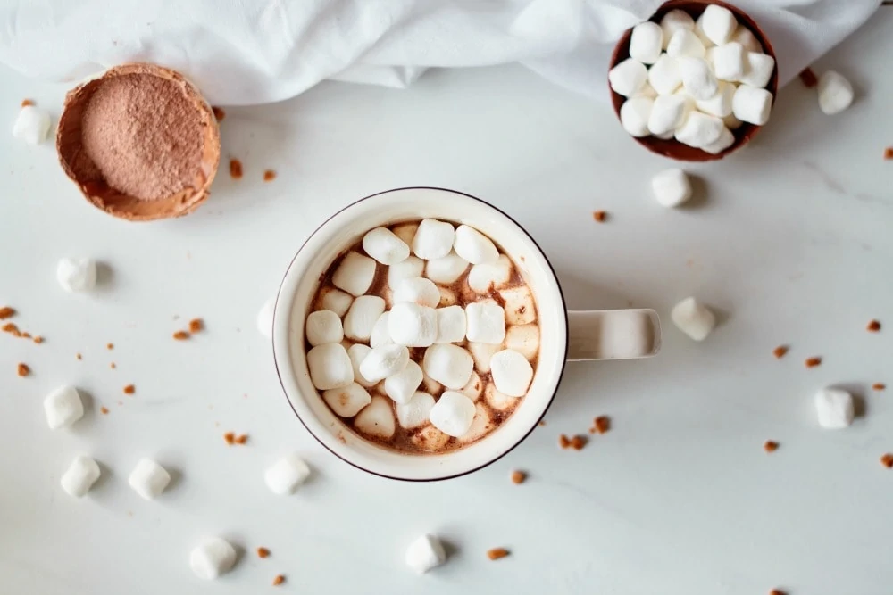 Hot Chocolate Bomb ready to drink