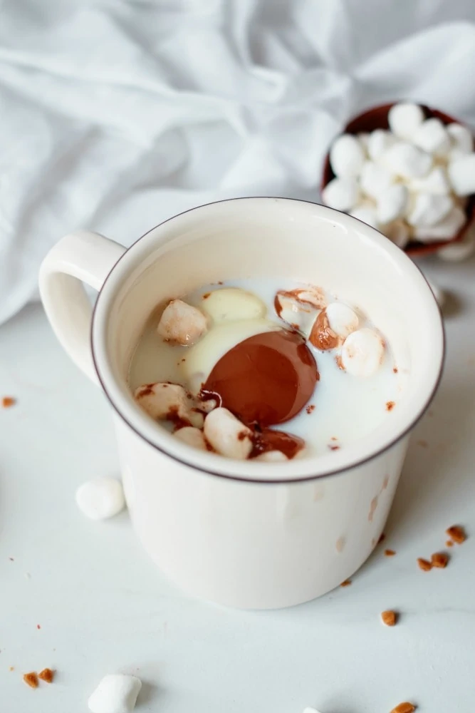 Melting Hot Chocolate Bomb with Marshmallows