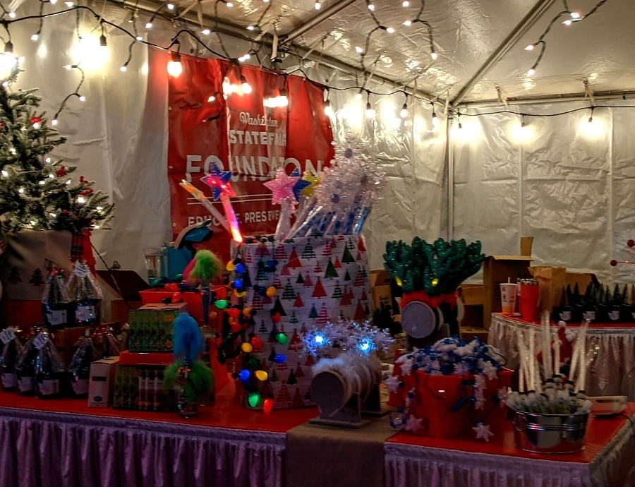 Merchandise at Holiday Magic Display