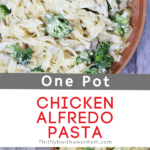 One Pot Chicken Alfredo Pasta
