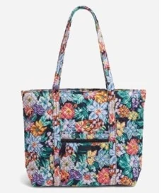 vera bradley tote bag in classic floral print
