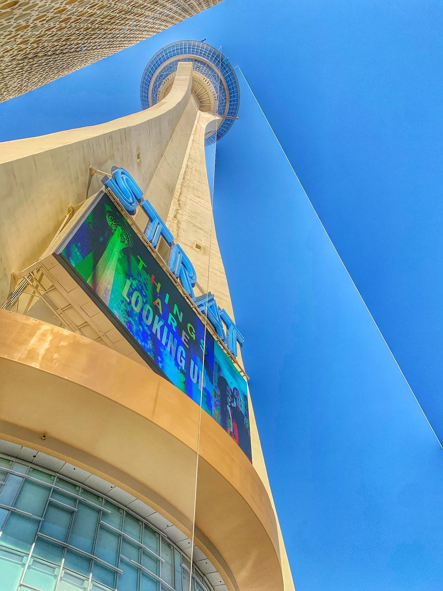 Sky diving at the Stratosphere las vegas