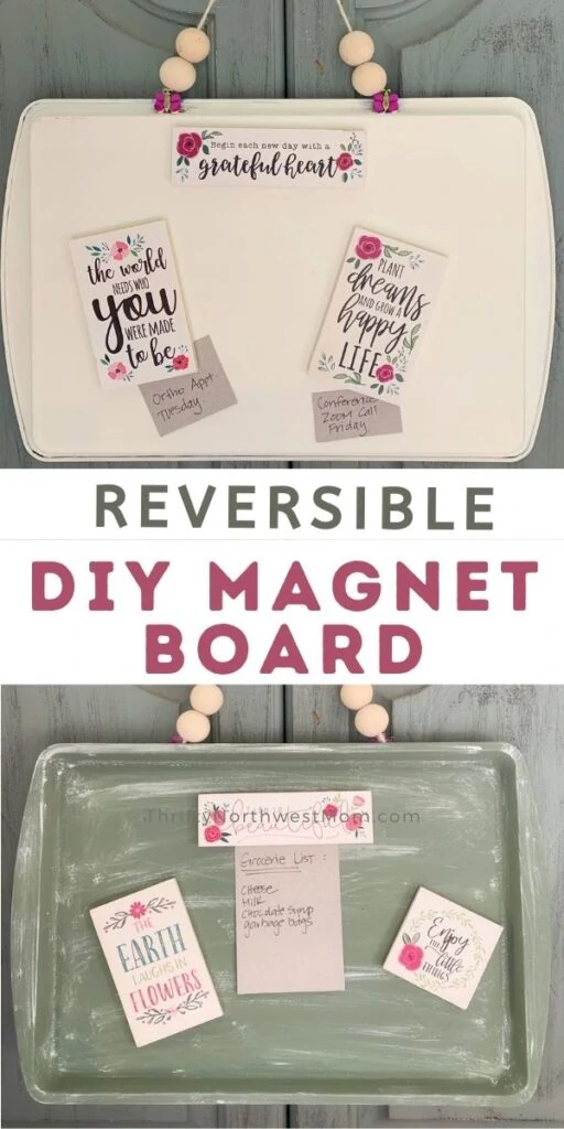 DIY Magnet Board Made From Dollar Store Cookie Sheet!