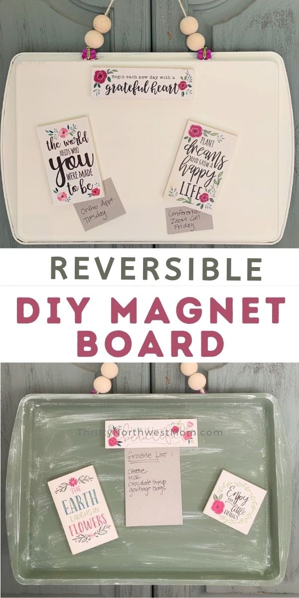 DIY Board Made From Dollar Store Cookie Sheet! Thrifty NW Mom