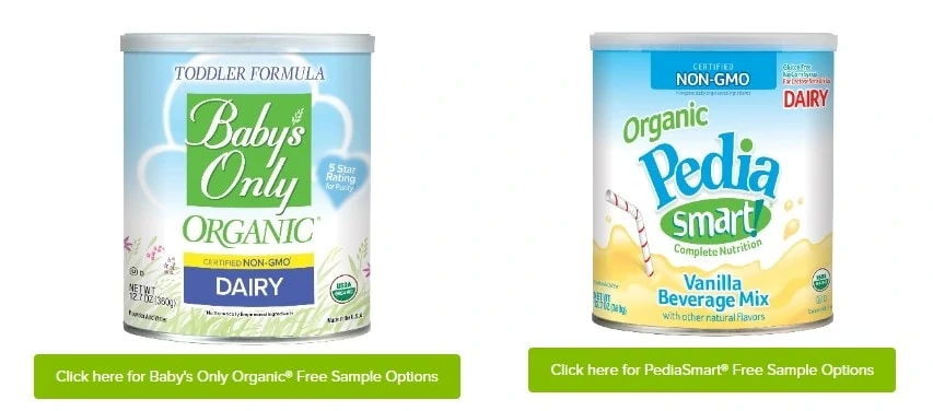 natures one free baby samples